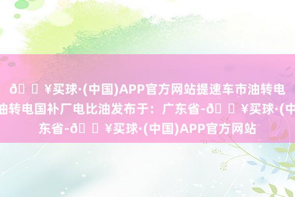 🔥买球·(中国)APP官方网站提速车市油转电进度 六边形汉唐油转电国补厂电比油发布于：广东省-🔥买球·(中国)APP官方网站