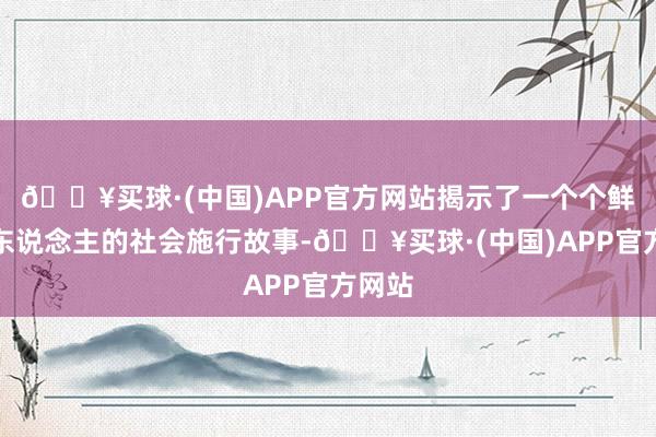 🔥买球·(中国)APP官方网站揭示了一个个鲜行动东说念主的社会施行故事-🔥买球·(中国)APP官方网站