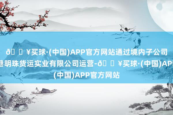 🔥买球·(中国)APP官方网站通过境内子公司深圳市盐港明珠货运实业有限公司运营-🔥买球·(中国)APP官方网站