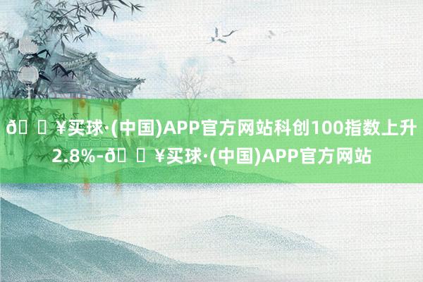 🔥买球·(中国)APP官方网站科创100指数上升2.8%-🔥买球·(中国)APP官方网站