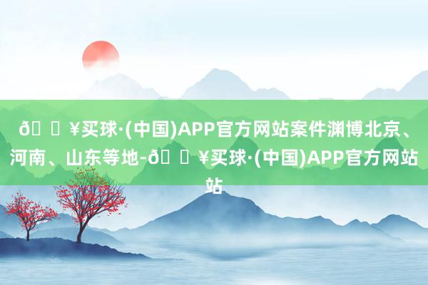 🔥买球·(中国)APP官方网站案件渊博北京、河南、山东等地-🔥买球·(中国)APP官方网站