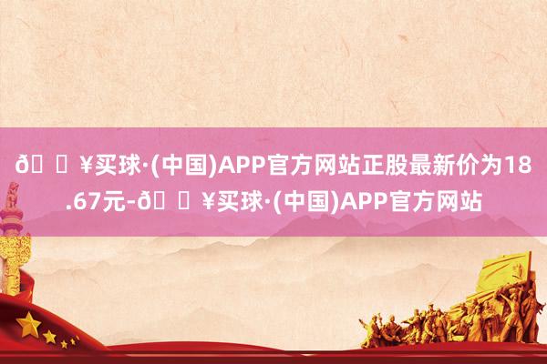 🔥买球·(中国)APP官方网站正股最新价为18.67元-🔥买球·(中国)APP官方网站