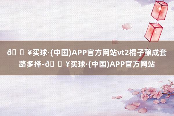 🔥买球·(中国)APP官方网站vt2棍子酿成套路多择-🔥买球·(中国)APP官方网站