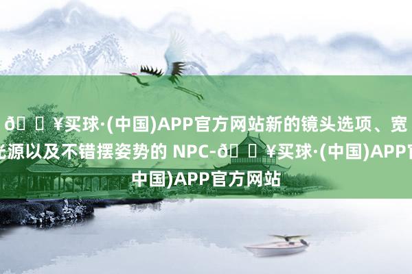 🔥买球·(中国)APP官方网站新的镜头选项、宽高比、光源以及不错摆姿势的 NPC-🔥买球·(中国)APP官方网站