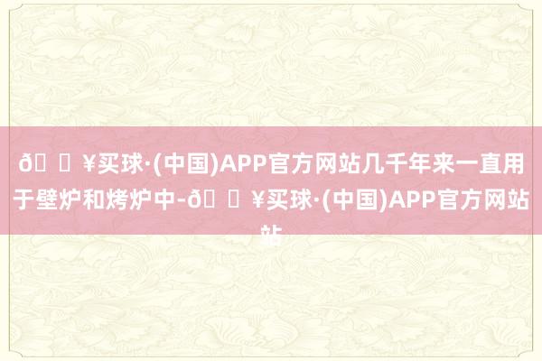 🔥买球·(中国)APP官方网站几千年来一直用于壁炉和烤炉中-🔥买球·(中国)APP官方网站