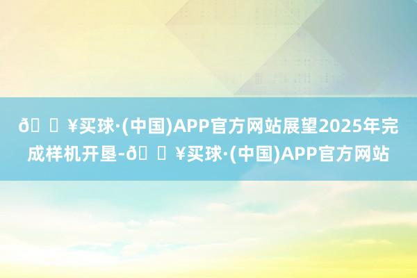 🔥买球·(中国)APP官方网站展望2025年完成样机开垦-🔥买球·(中国)APP官方网站