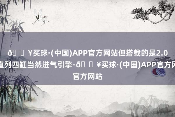 🔥买球·(中国)APP官方网站但搭载的是2.0升直列四缸当然进气引擎-🔥买球·(中国)APP官方网站