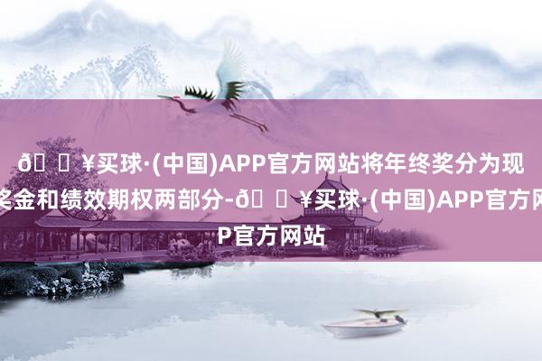 🔥买球·(中国)APP官方网站将年终奖分为现款奖金和绩效期权两部分-🔥买球·(中国)APP官方网站