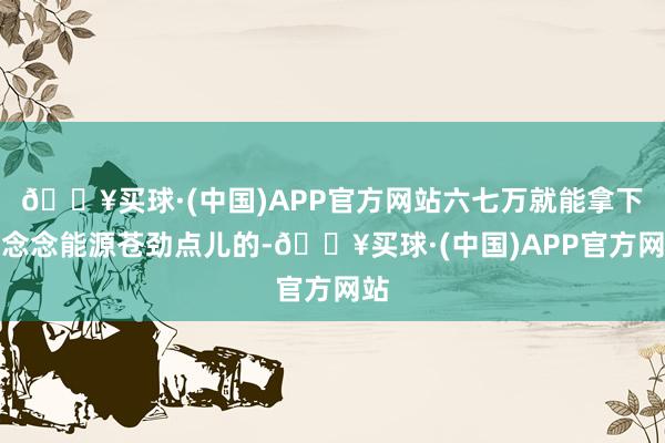 🔥买球·(中国)APP官方网站六七万就能拿下；念念能源苍劲点儿的-🔥买球·(中国)APP官方网站